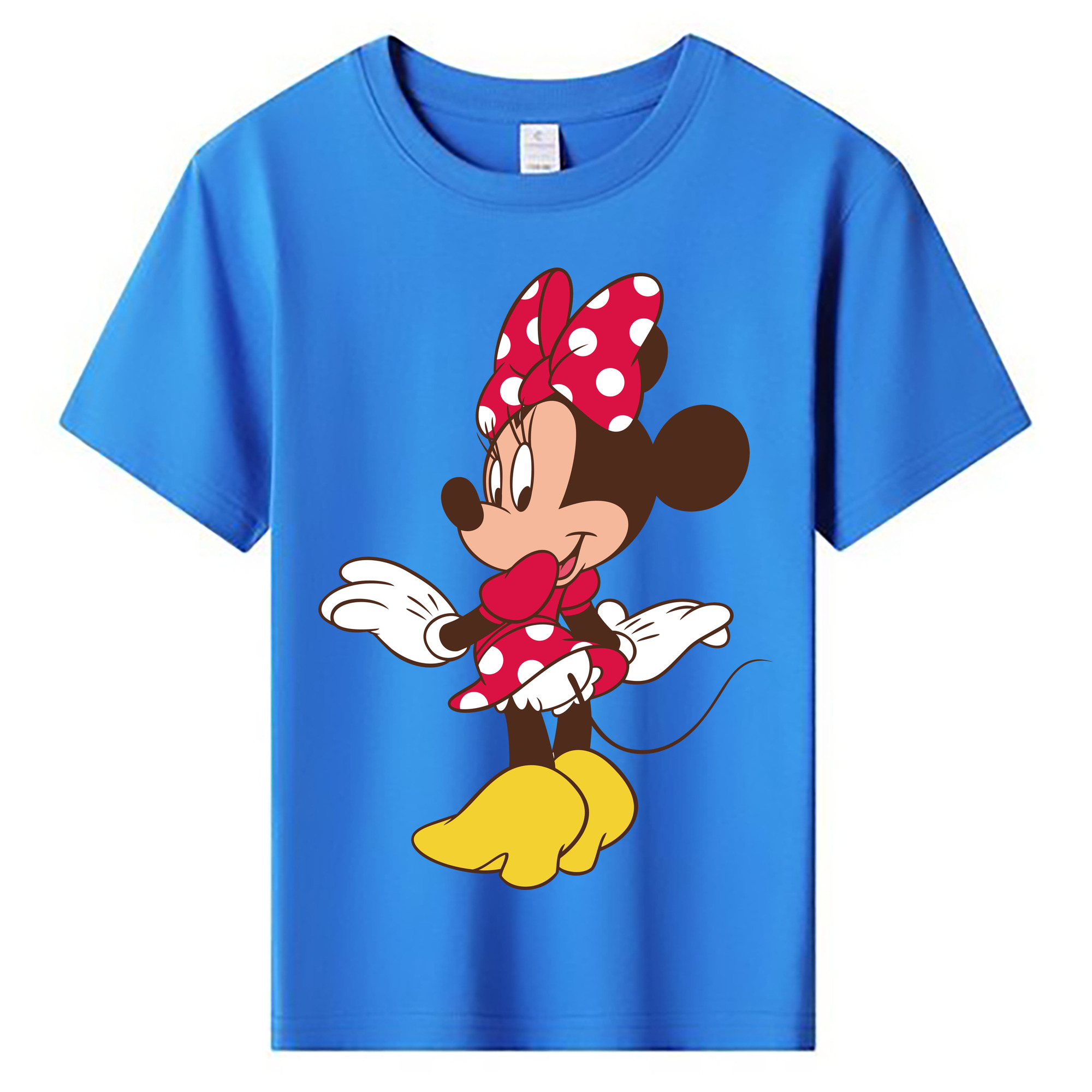ミッキーマウス Mickey Mouse 綿100％キッズTシャツ（フロントプリント）